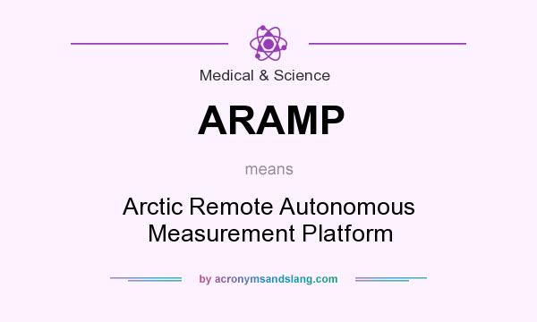 What does ARAMP mean? It stands for Arctic Remote Autonomous Measurement Platform