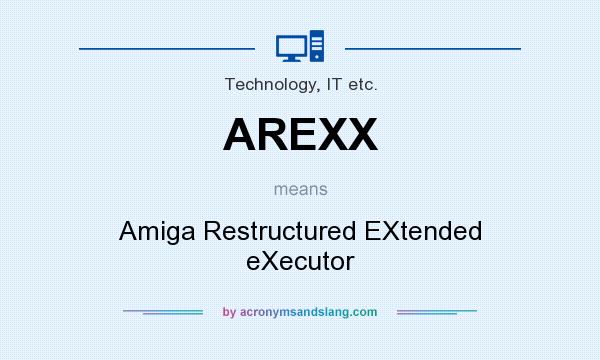 What does AREXX mean? It stands for Amiga Restructured EXtended eXecutor