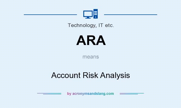 What does ARA mean? It stands for Account Risk Analysis