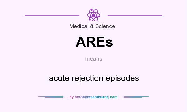 What does AREs mean? It stands for acute rejection episodes