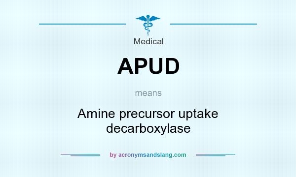 What does APUD mean? It stands for Amine precursor uptake decarboxylase