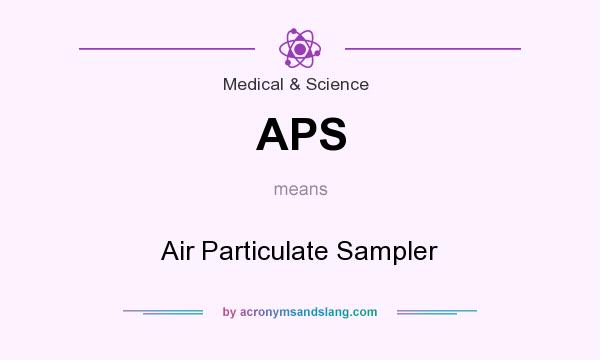What does APS mean? It stands for Air Particulate Sampler