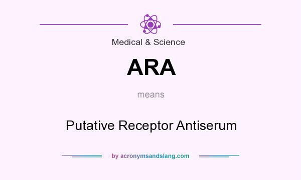 What does ARA mean? It stands for Putative Receptor Antiserum