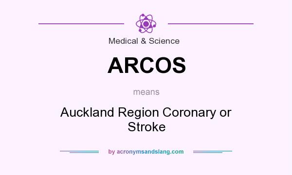 What does ARCOS mean? It stands for Auckland Region Coronary or Stroke