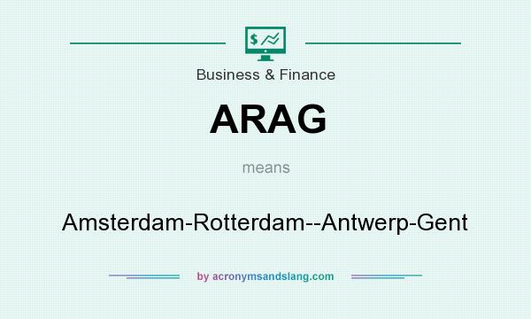 What does ARAG mean? It stands for Amsterdam-Rotterdam--Antwerp-Gent