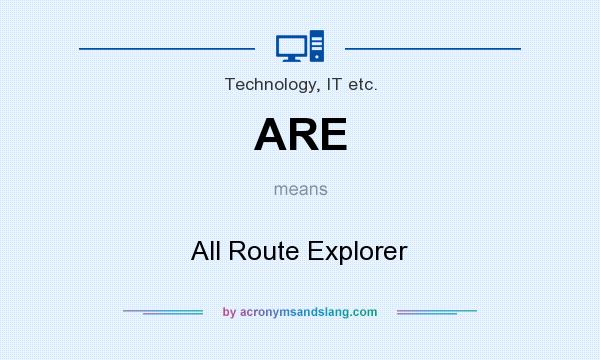 What does ARE mean? It stands for All Route Explorer