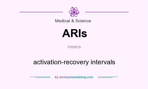 What does ARIs mean? It stands for activation-recovery intervals
