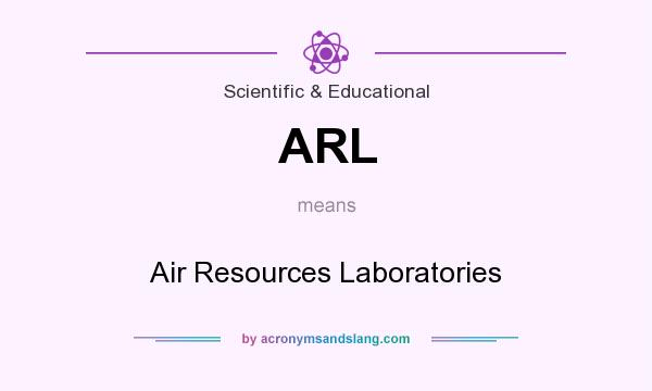 What does ARL mean? It stands for Air Resources Laboratories