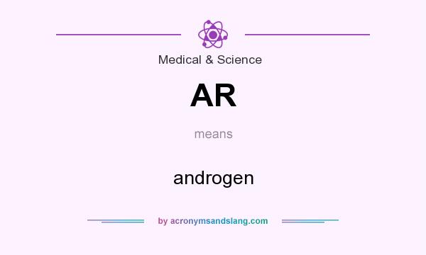 What does AR mean? It stands for androgen