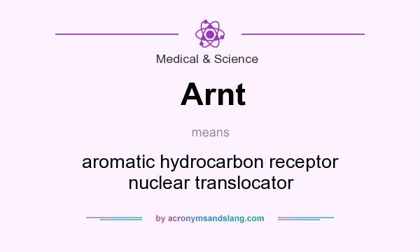 What does Arnt mean? It stands for aromatic hydrocarbon receptor nuclear translocator