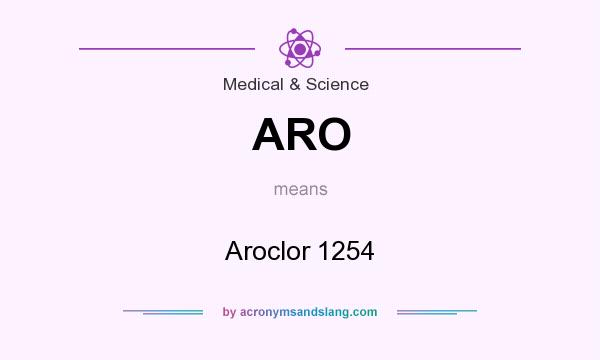 What does ARO mean? It stands for Aroclor 1254