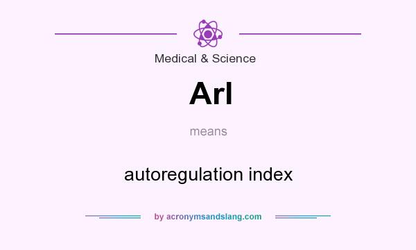 What does ArI mean? It stands for autoregulation index