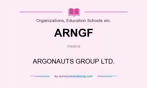 What does ARNGF mean? It stands for ARGONAUTS GROUP LTD.
