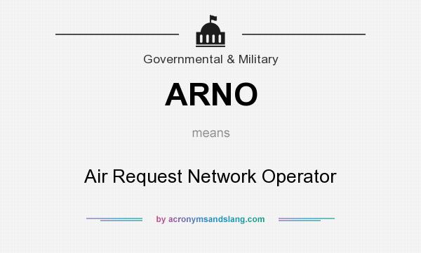 What does ARNO mean? It stands for Air Request Network Operator