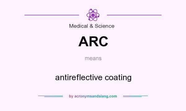 What does ARC mean? It stands for antireflective coating