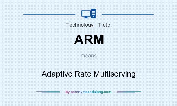 What does ARM mean? It stands for Adaptive Rate Multiserving