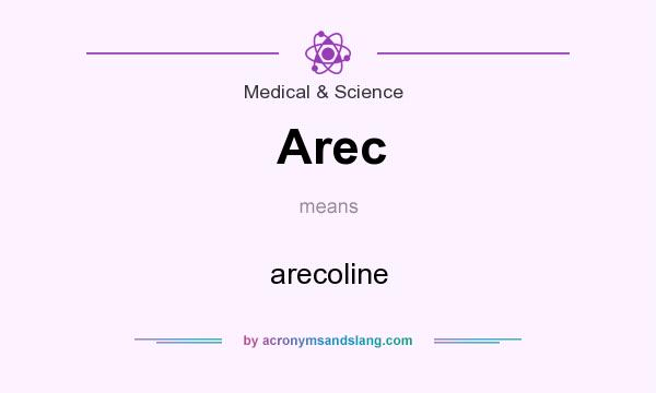 What does Arec mean? It stands for arecoline