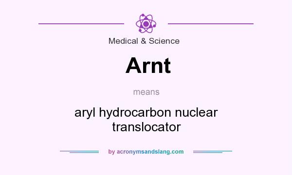 What does Arnt mean? It stands for aryl hydrocarbon nuclear translocator
