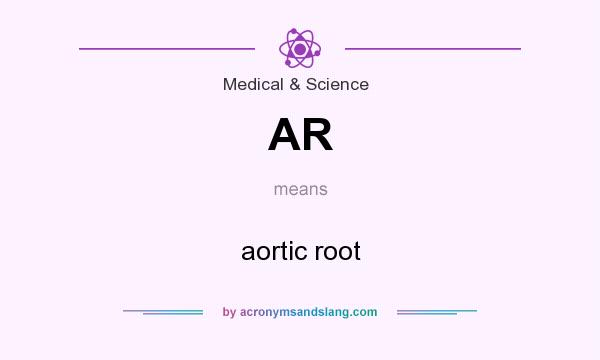 What does AR mean? It stands for aortic root