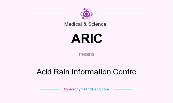 What does ARIC mean? It stands for Acid Rain Information Centre