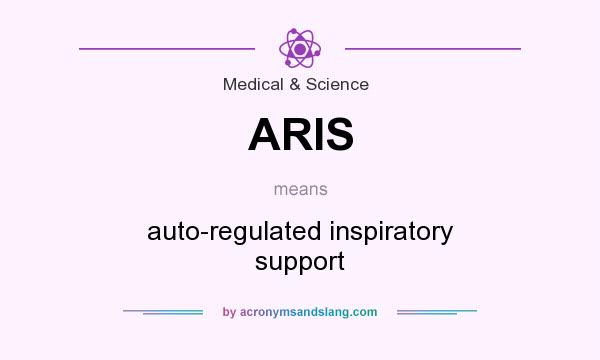 What does ARIS mean? It stands for auto-regulated inspiratory support