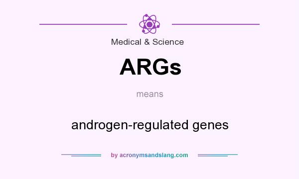 What does ARGs mean? It stands for androgen-regulated genes