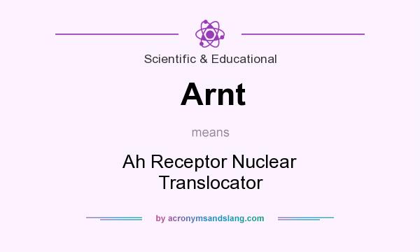 What does Arnt mean? It stands for Ah Receptor Nuclear Translocator
