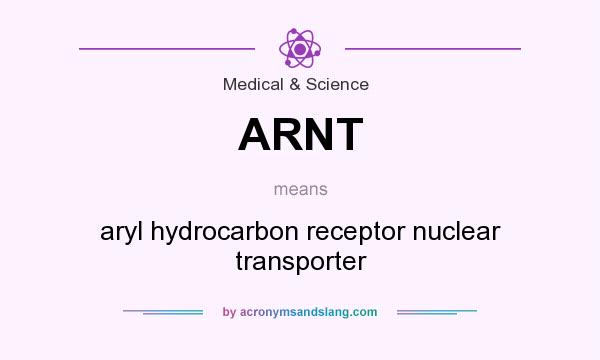 What does ARNT mean? It stands for aryl hydrocarbon receptor nuclear transporter