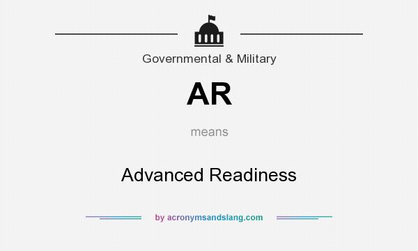 What does AR mean? It stands for Advanced Readiness
