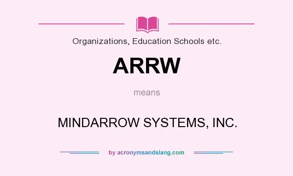 What does ARRW mean? It stands for MINDARROW SYSTEMS, INC.