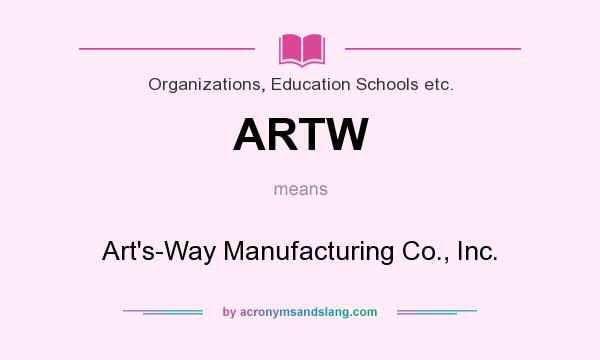 What does ARTW mean? It stands for Art`s-Way Manufacturing Co., Inc.
