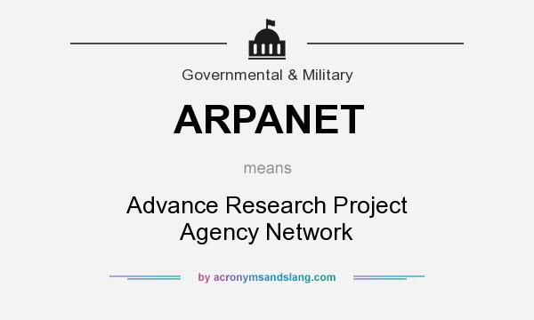 What does ARPANET mean? It stands for Advance Research Project Agency Network