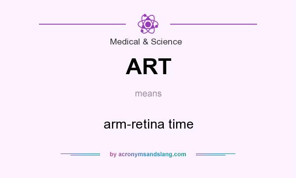 What does ART mean? It stands for arm-retina time