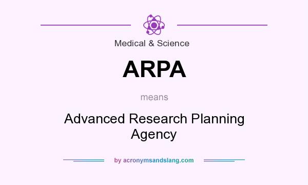 What does ARPA mean? It stands for Advanced Research Planning Agency