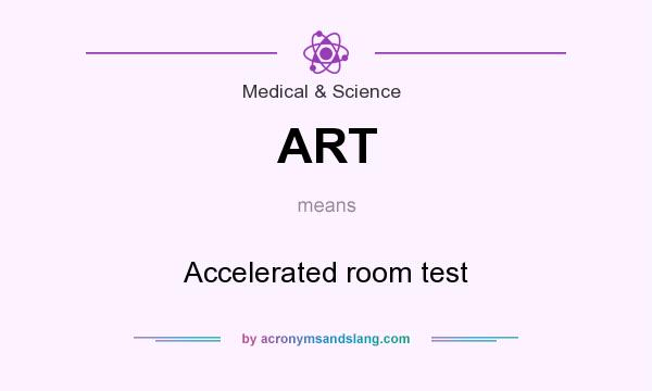 What does ART mean? It stands for Accelerated room test