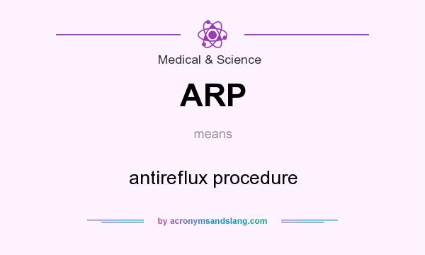 What does ARP mean? It stands for antireflux procedure