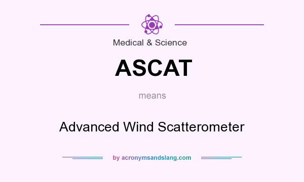 What does ASCAT mean? It stands for Advanced Wind Scatterometer
