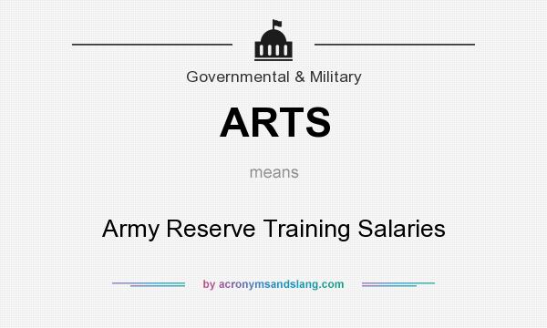 What does ARTS mean? It stands for Army Reserve Training Salaries
