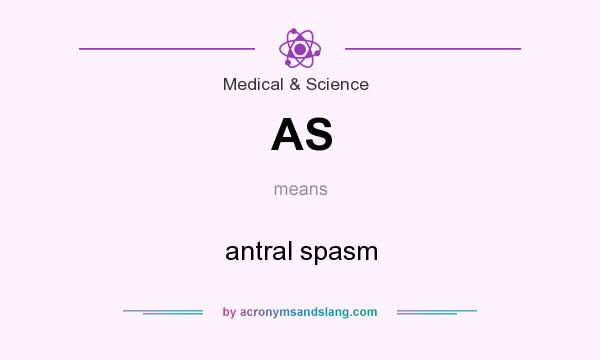 What does AS mean? It stands for antral spasm