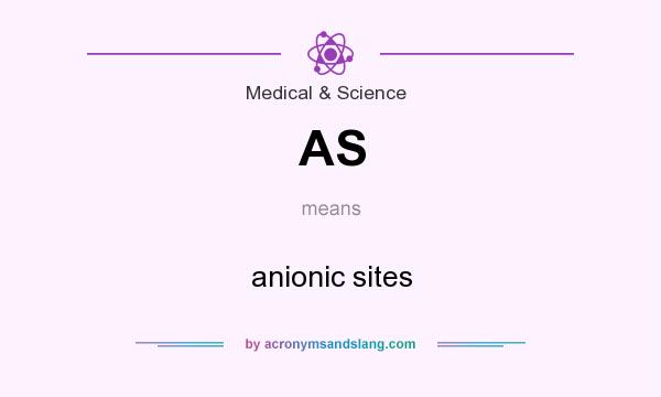 What does AS mean? It stands for anionic sites
