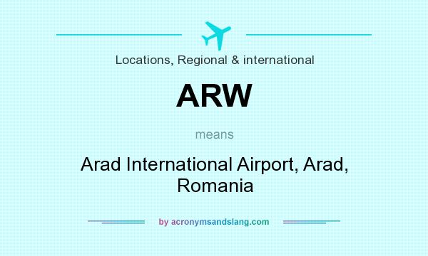 What does ARW mean? It stands for Arad International Airport, Arad, Romania