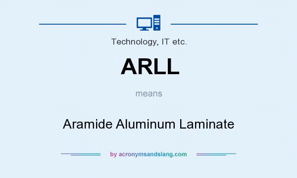 What does ARLL mean? It stands for Aramide Aluminum Laminate