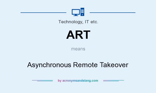 What does ART mean? It stands for Asynchronous Remote Takeover