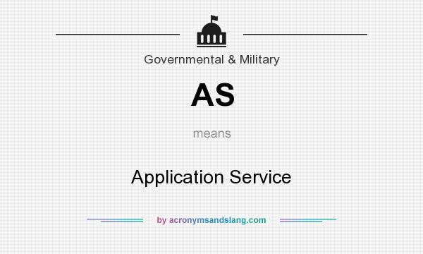 What does AS mean? It stands for Application Service