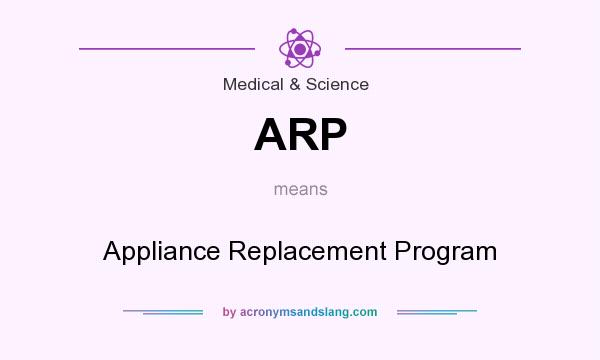 What does ARP mean? It stands for Appliance Replacement Program