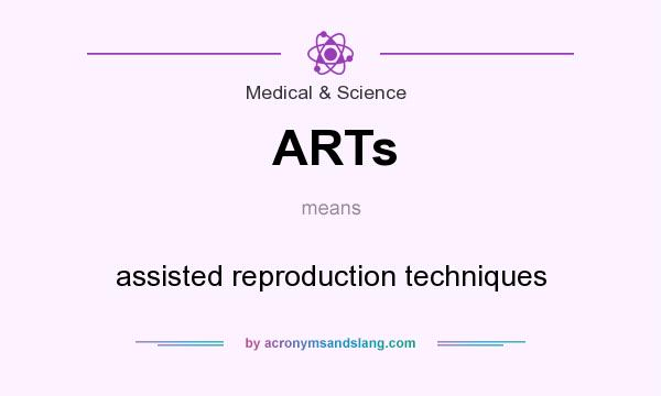 What does ARTs mean? It stands for assisted reproduction techniques