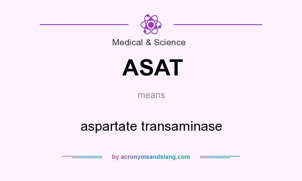 What does ASAT mean? It stands for aspartate transaminase