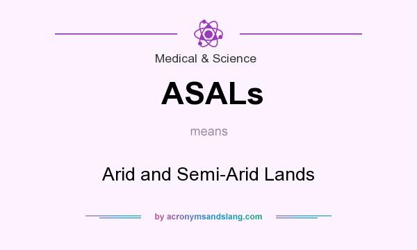 What does ASALs mean? It stands for Arid and Semi-Arid Lands