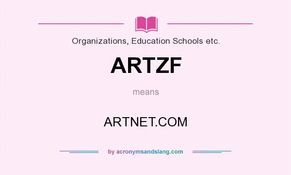What does ARTZF mean? It stands for ARTNET.COM