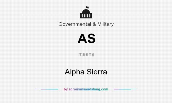 What does AS mean? It stands for Alpha Sierra